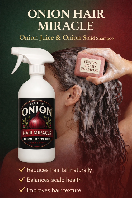 ONION JUICE + ONION SOLID SHAMPOO FOR HAIR LOSS TREATMENT /FREE UK DELIVERY