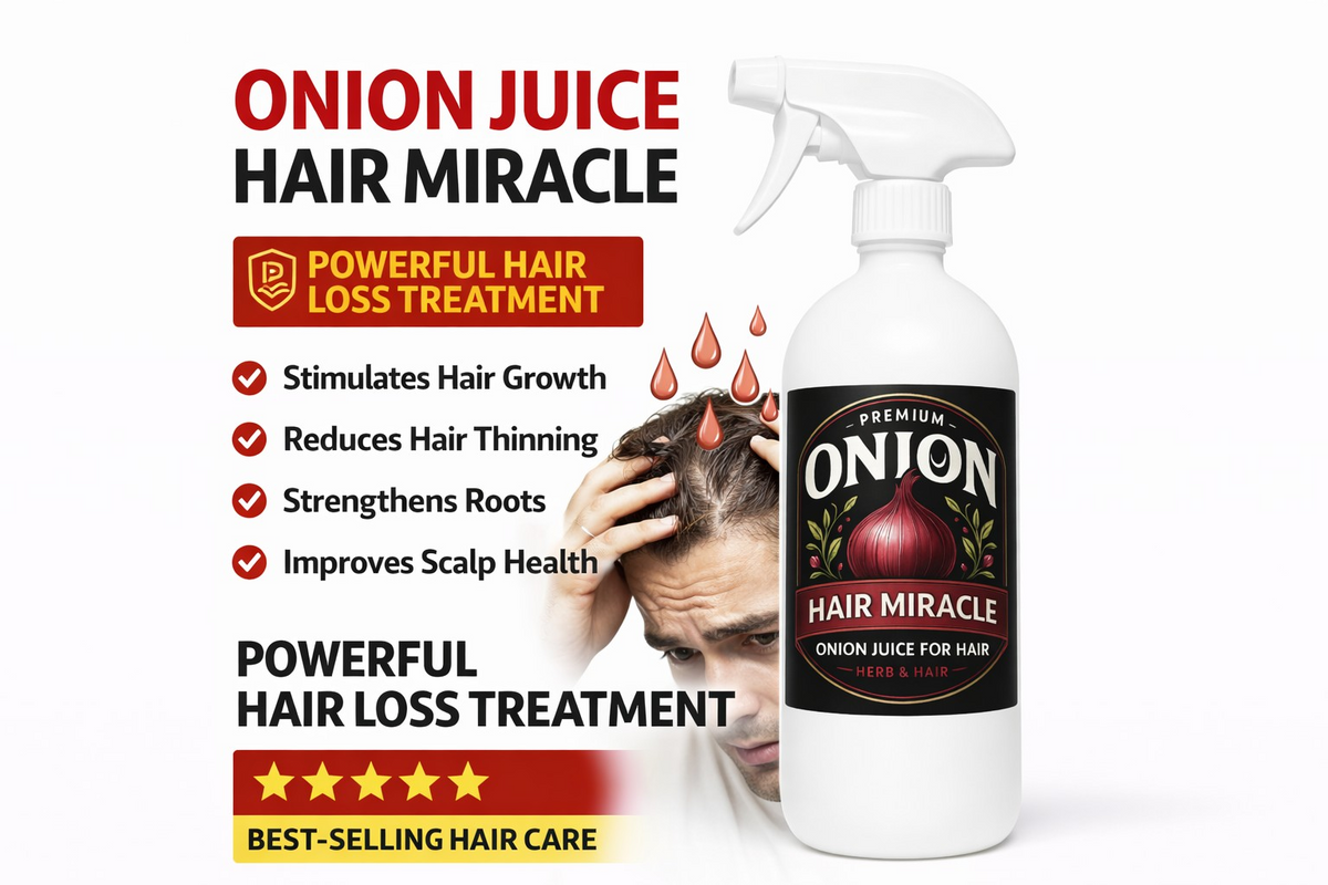 Onion Juice + Castor Oil Hair Care Spray, FREE UK DELIVERY